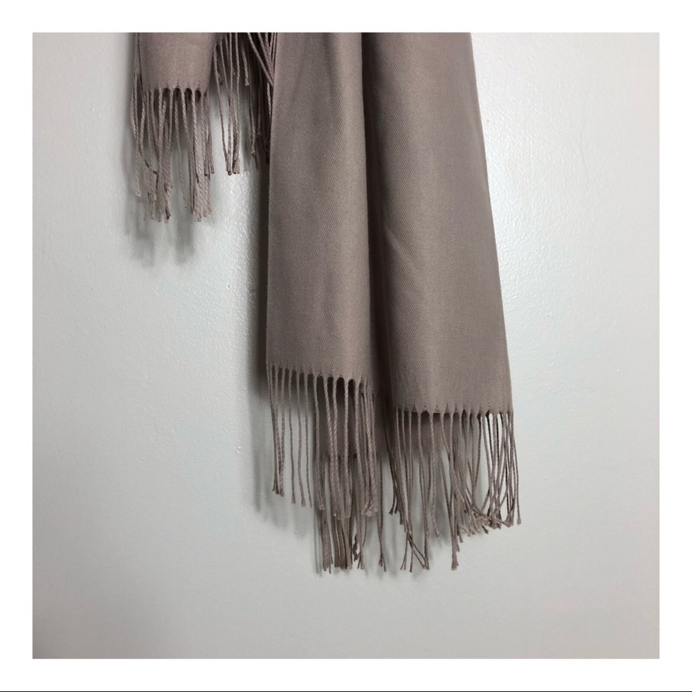 taupe pashmina - soft and versatile shawl
